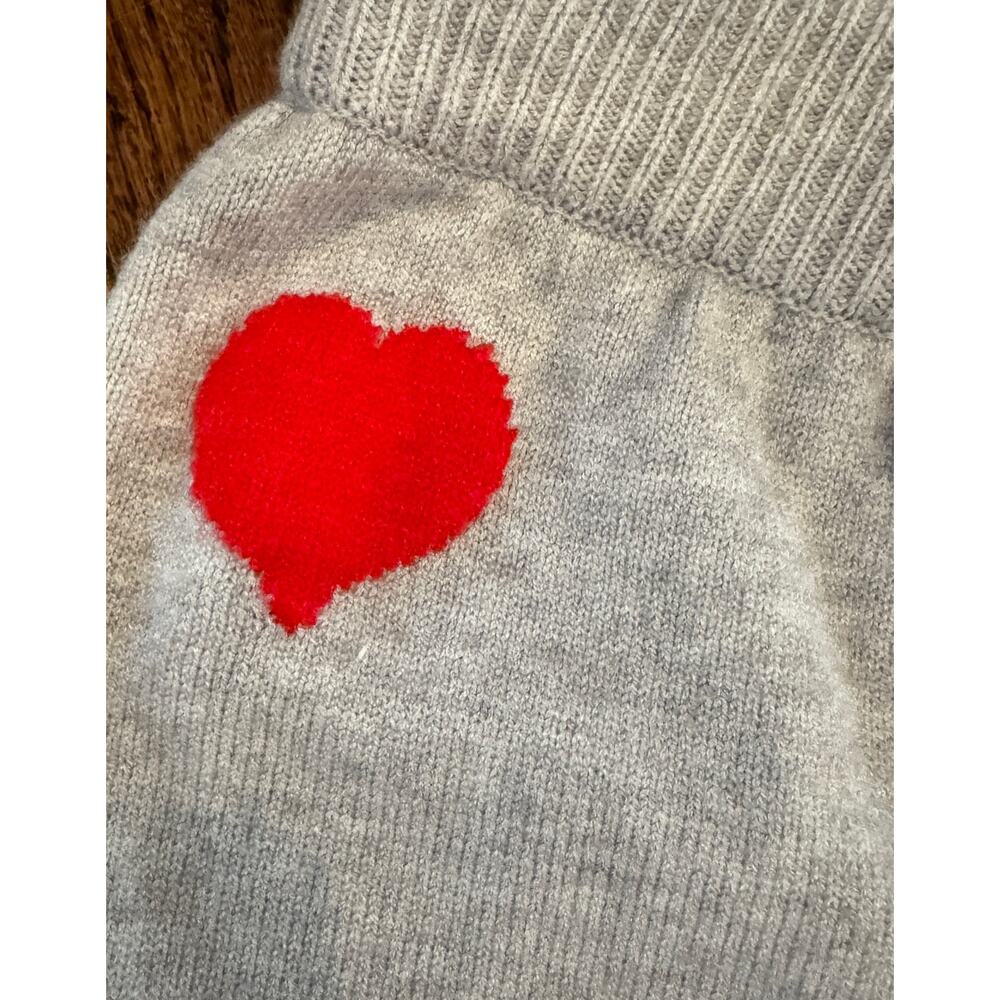 ZARA Wide Leg Knit Sweatpants w/ Heart Leisure Casual Lounge Size XL - Picture 2 of 4